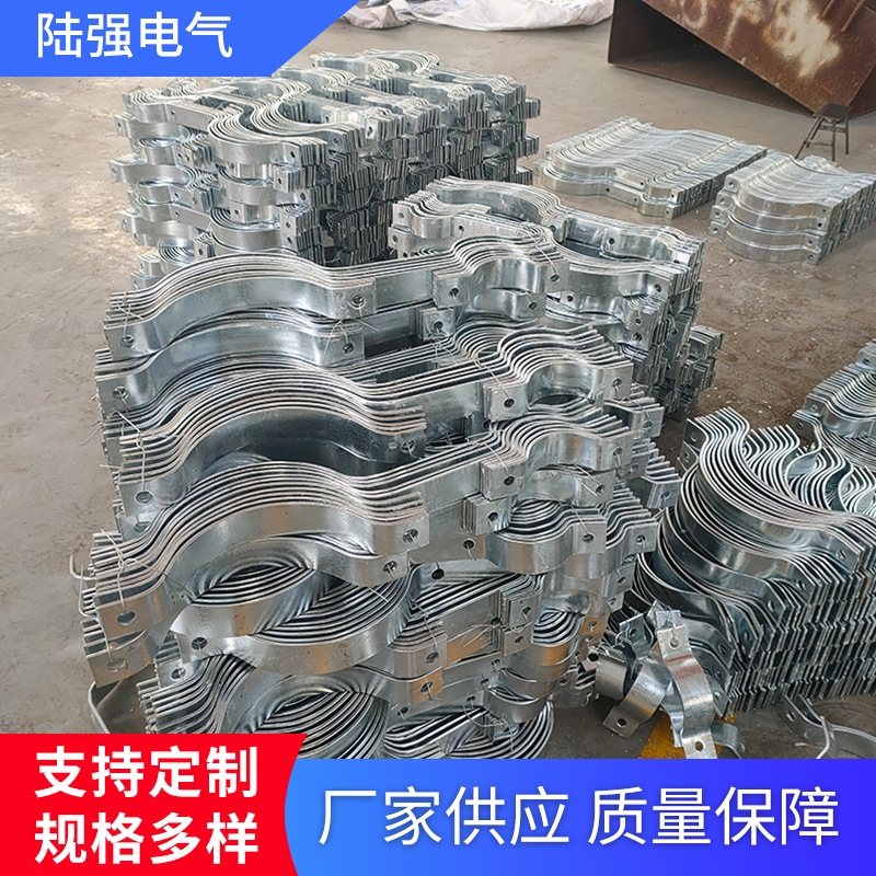 工厂热镀锌电缆抱箍卡箍电线杆固定抱箍电缆支架电力金具批发