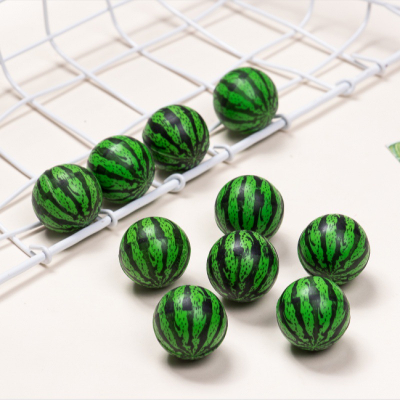 弹力球32号迷你足球篮球西瓜弹跳幼儿园礼物实心橡胶批发速卖通