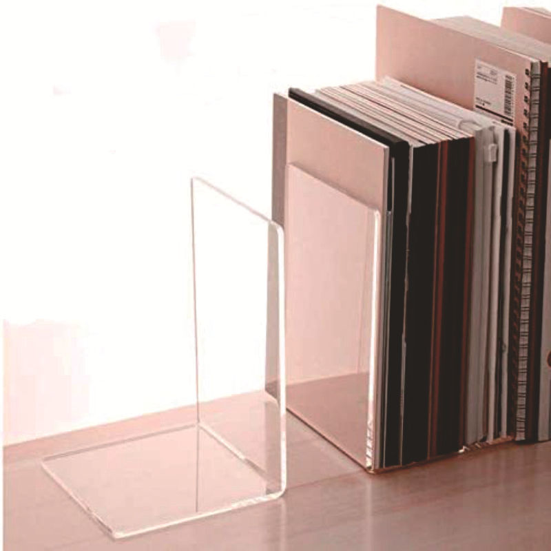 亚克力书立架l形透明书本固定架阅读书籍分隔板桌面杂志隔层架