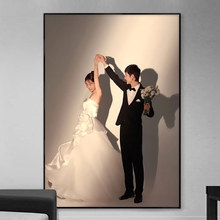 JIH3婚纱照相框照片挂墙24寸相片全家福打印加七夕节结婚照放大定