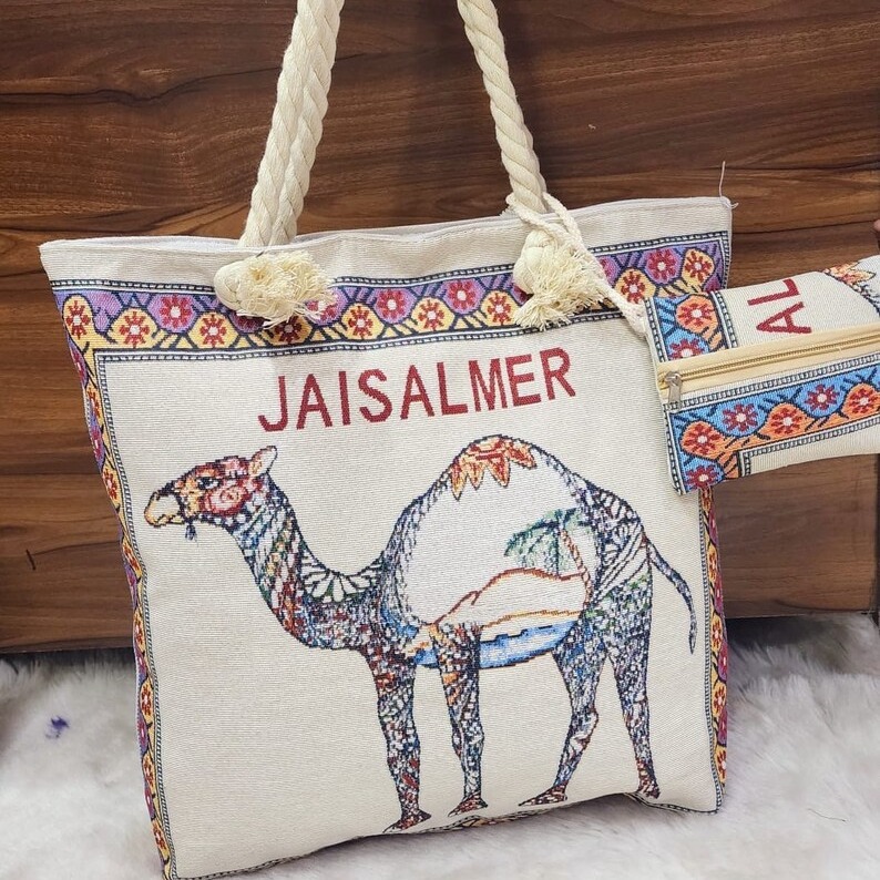 新款双面金丝提花刺绣骆驼情侣单肩包补习包通勤包腋下包-阿里巴巴