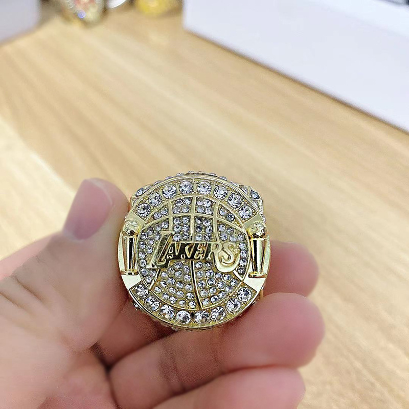 nba2010年湖人队总冠军戒指 科比球迷收藏礼物指环外贸跨境热销