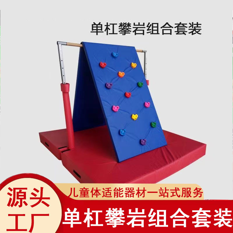 单杠攀岩组合儿童体适能可调节加固青少年体能幼儿园感统训练器材