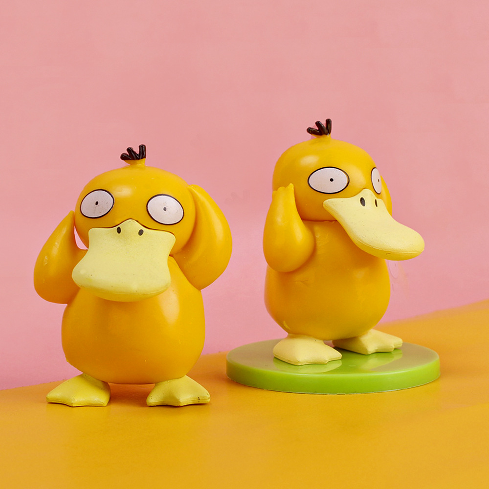 可达鸭手办摆件网红跳舞广场舞可达鸭车载摆件烘焙蛋糕装饰