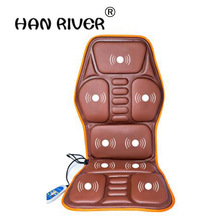 Car Home Office Full-Body Massage Cushion.Heat Vibrate跨境专