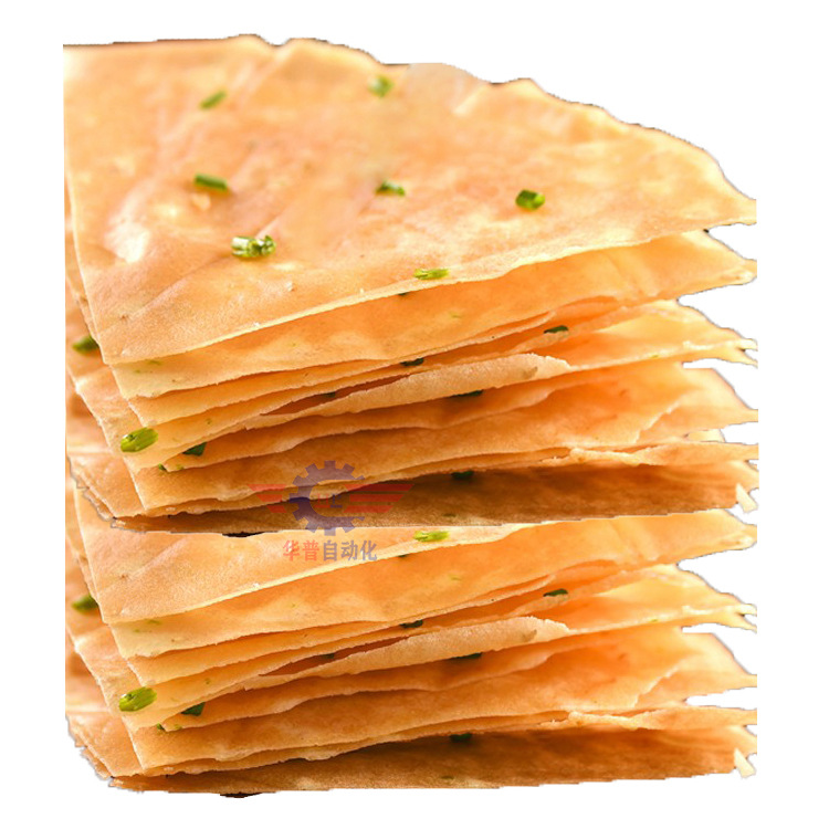 香煎薄饼自动成型自动烙饼机 薄脆饼油炸机 定制薄脆饼成型机