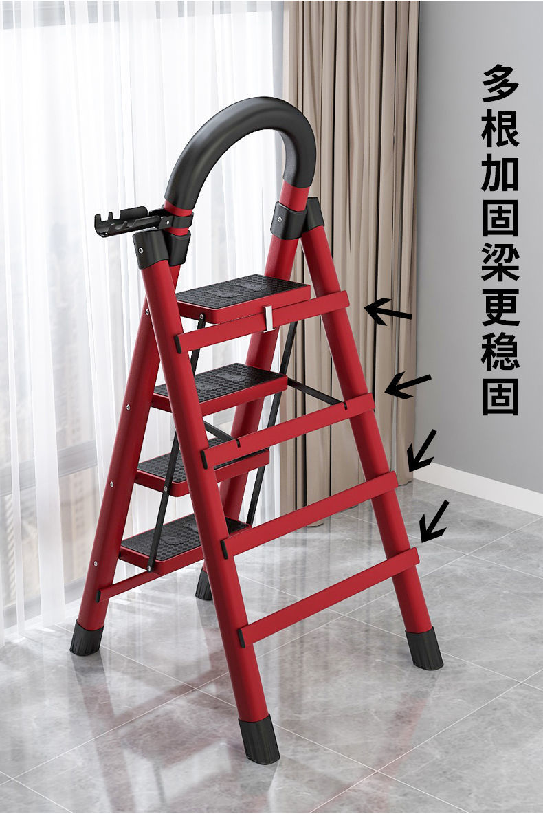 铝合金梯子家用多功能折叠人字室内移动爬加厚伸缩工程扶子直销
