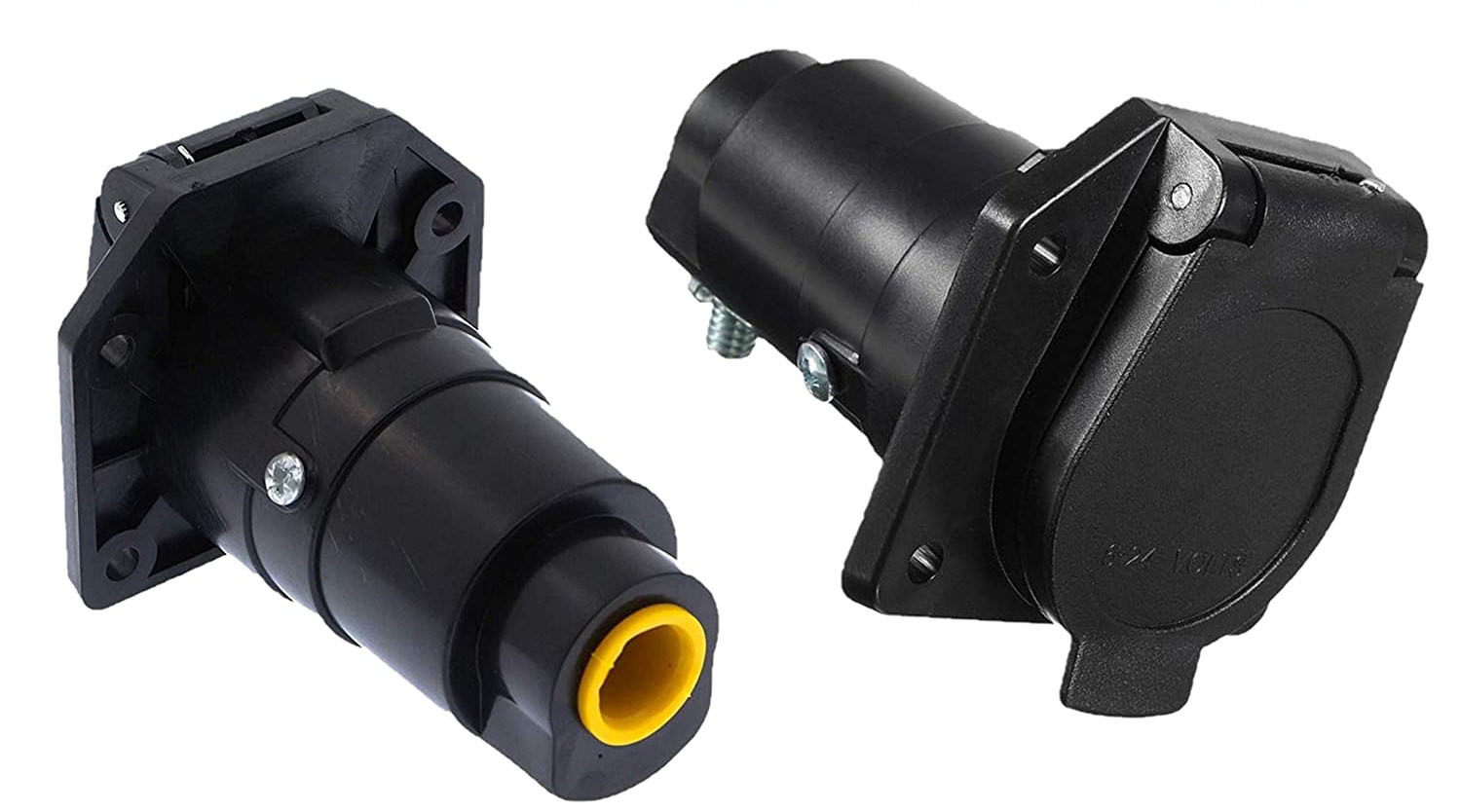 美式7芯12v拖车连接器 插头插座转换接头 卡车房车末端连接器