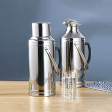 不锈钢保温瓶暖水壶保温家用大容量开水瓶不锈钢热水瓶玻璃内胆