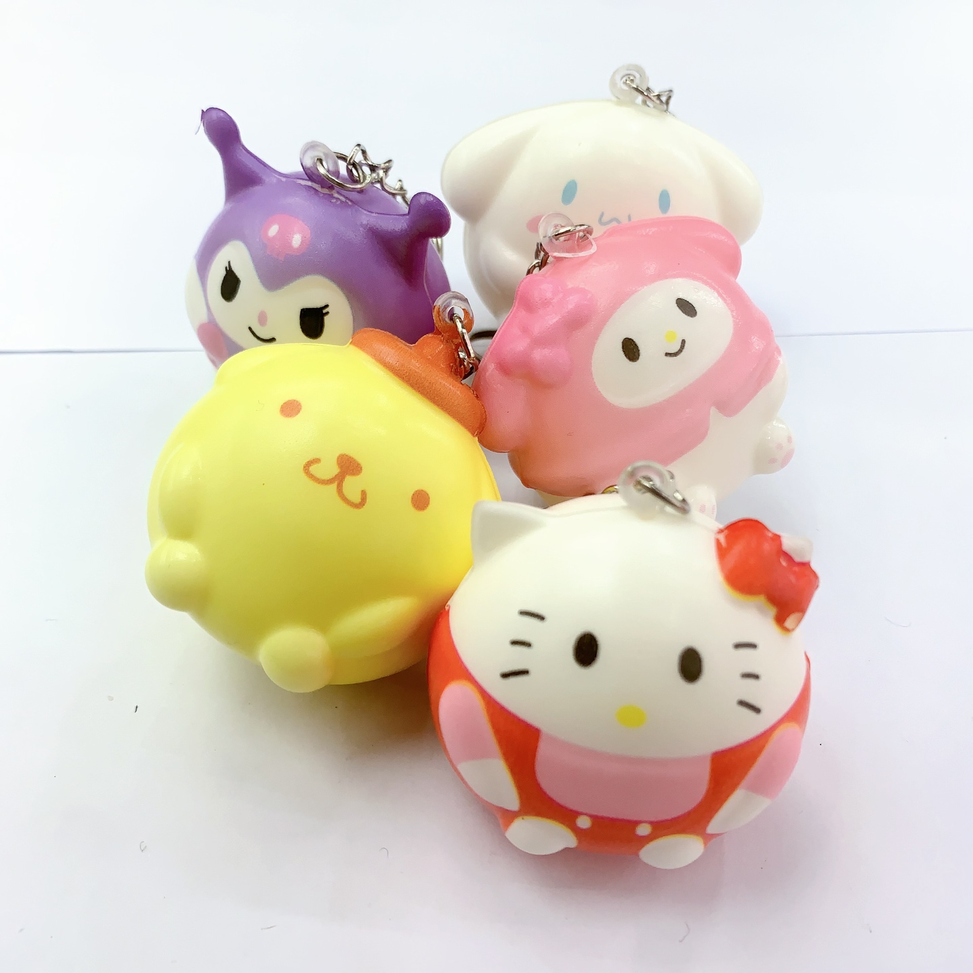 Internet Hot Small Animal Sanrio Series Small Pendant Keychain Pressure Reduction Toy Squeezing Toy Cartoon Small Gift