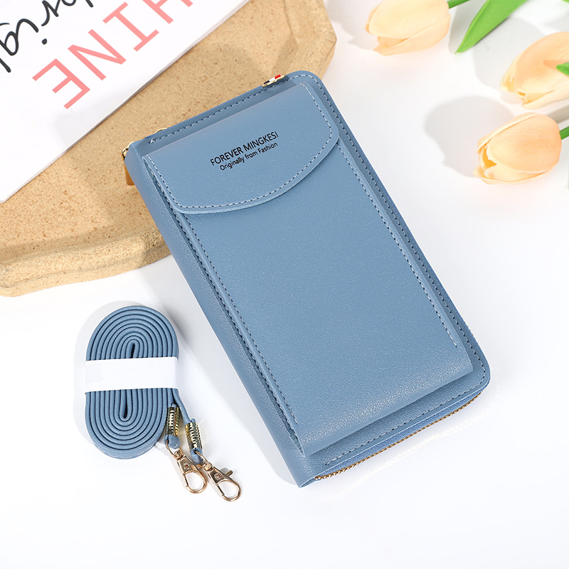 New Large Capacity Mobile Phone Bag Small One Shoulder Crossbody Zipper Bag Multi-Functional Long Clutch Women's Wallet Wholesale