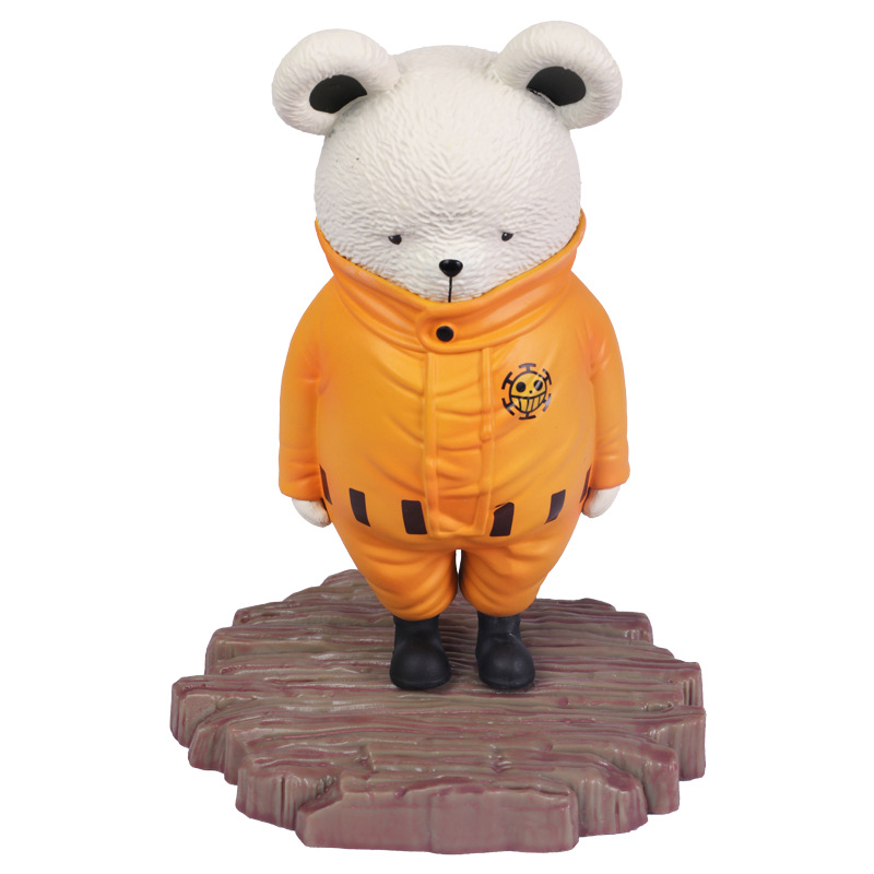 富美动漫 海贼王gk道歉贝波熊小版3色站姿可爱萌物手办公仔摆件