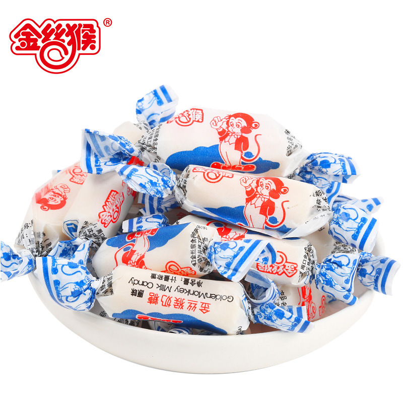 金丝猴经典圆柱奶糖100g糖果婚庆年货零售批发-阿里巴巴