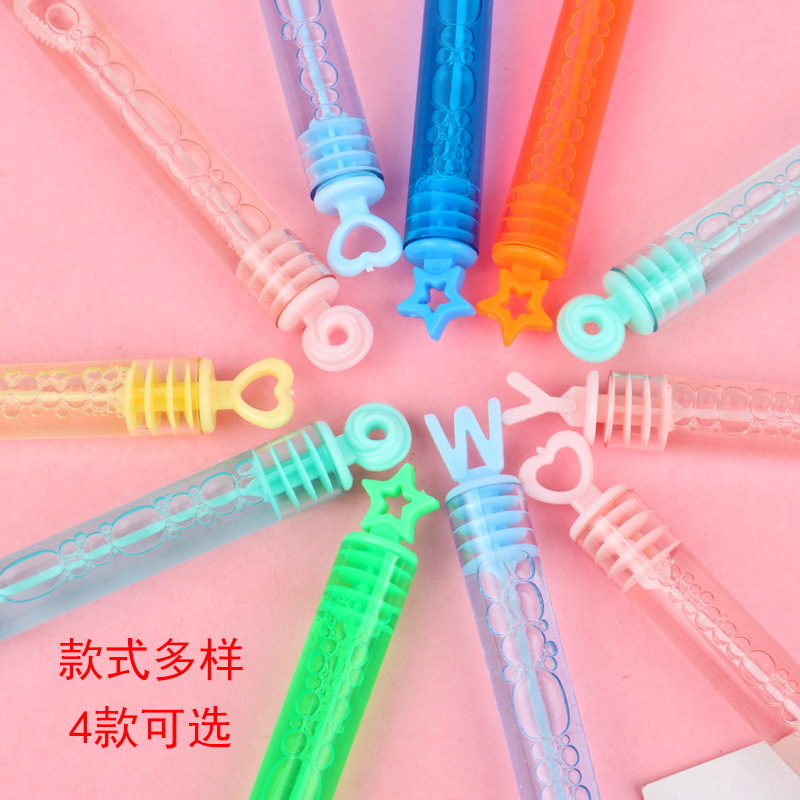 Test Tube Bubble Wand Mini Love Test Tube Internet Hot Girlish Bubble Water 48 PCs 10cm Outdoor Toys Wholesale