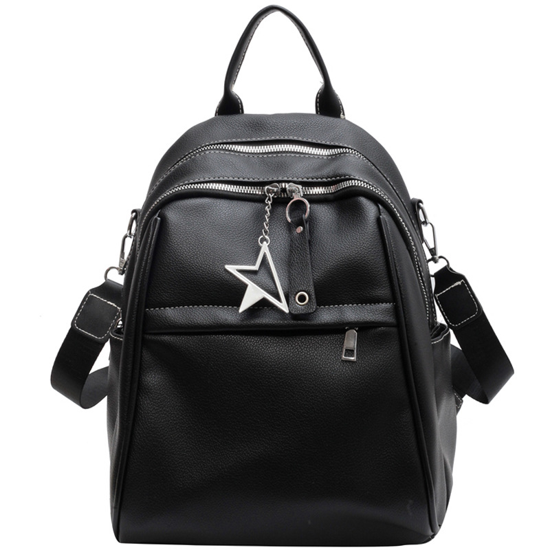 Korean Style Backpack Women's 2022 New Fashion All-Match Commuter Women's Backpack Casual Western Style Crossbody Travel Bag