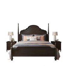 美式复古实木床法式安娜主卧大床双人床婚床公主床轻奢实木家具
