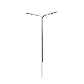 led市电双臂路灯 户外道路照明9米10米12米高低臂双头路灯杆厂家