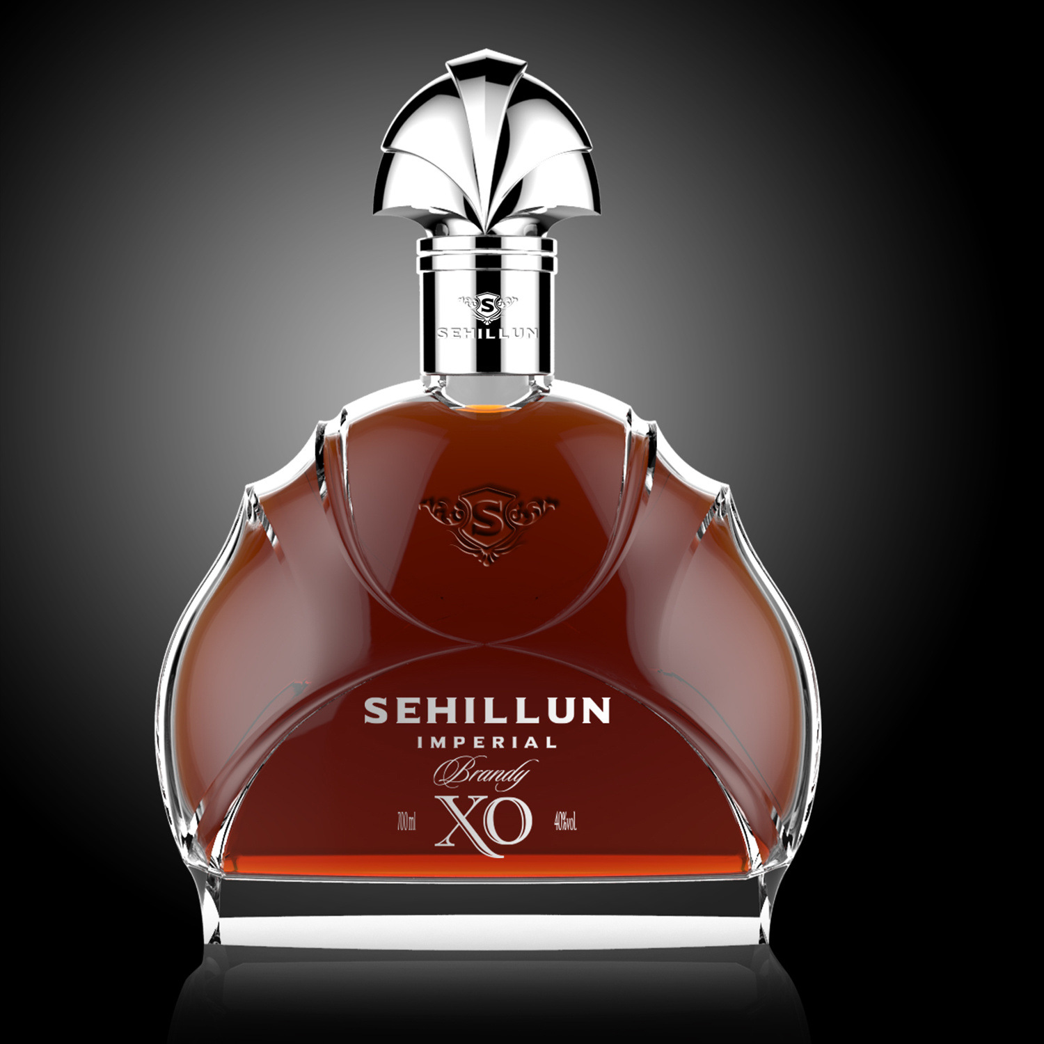 设计感高质量玻璃瓶白兰地xo酒瓶晶白料洋酒瓶白酒瓶烈酒瓶