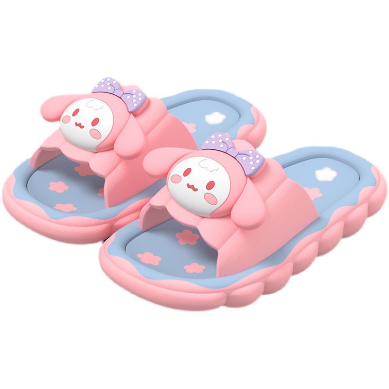 Children's Slippers Female Summer Cute Cartoon Bath Non-Slip Indoor Home Soft Bottom Baby Sandals Girls' Slipper