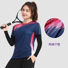 羽毛球服女运动套装网球秋季长袖速干衣新款衣服乒乓球服球衣其他