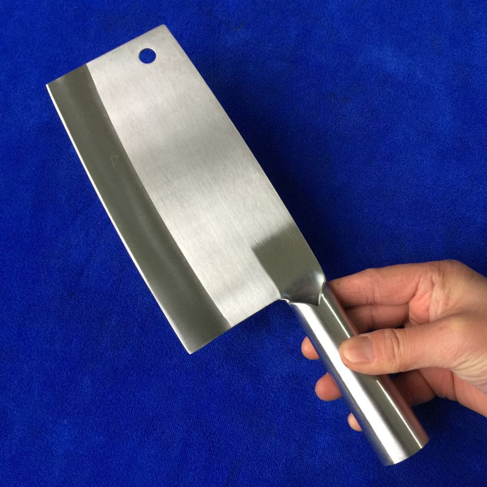 铬钢切片刀 越南铬钢刀 铬钢桑刀铁柄切片刀斩切两用刀不锈钢菜刀