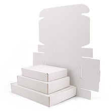 白色飞机盒 3层瓦楞纸包装明星出卡小卡通用邮政纸箱快递盒批发