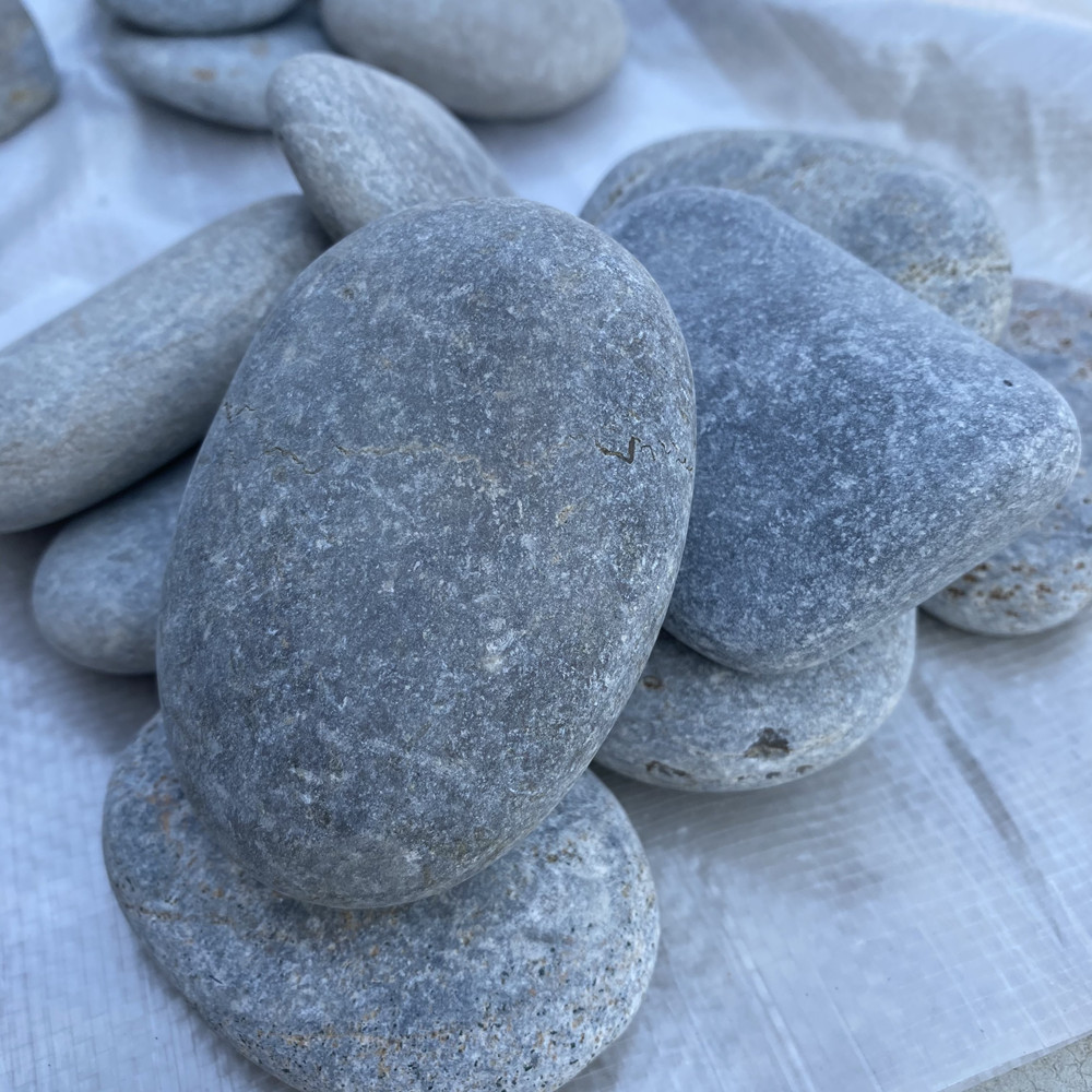 6成交125袋鹅卵石 大批量铺路石头 光滑 圆润 色泽光鲜 鹅卵石