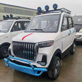 纯燃油老年代步车 方向盘式手把式电动四轮车 成人妇女接送孩子车