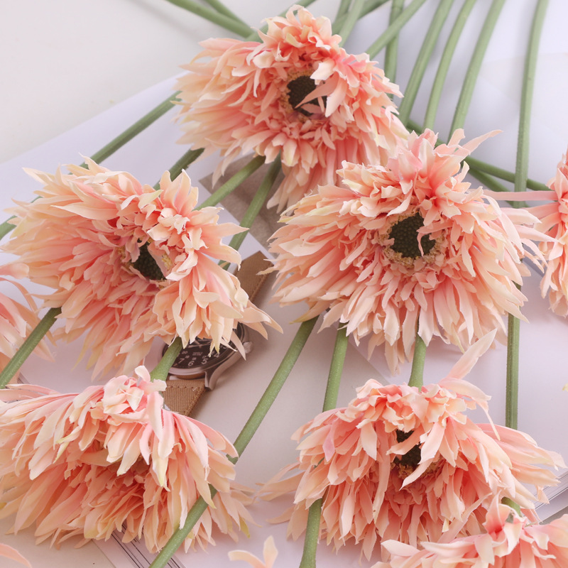 Artificial/Fake Flower Artificial Flowers Wedding Photography Home Ornamental Flower Simulation Burr Brushed Gomphrena Globosa African Chrysanthemum