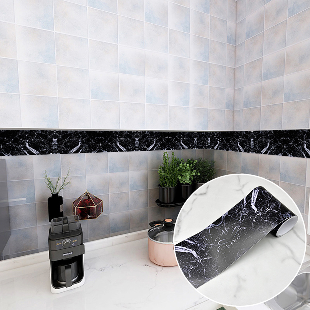 自粘腰线批发装饰条卫生间踢脚线地砖腰线店面墙裙墙围浴室墙贴