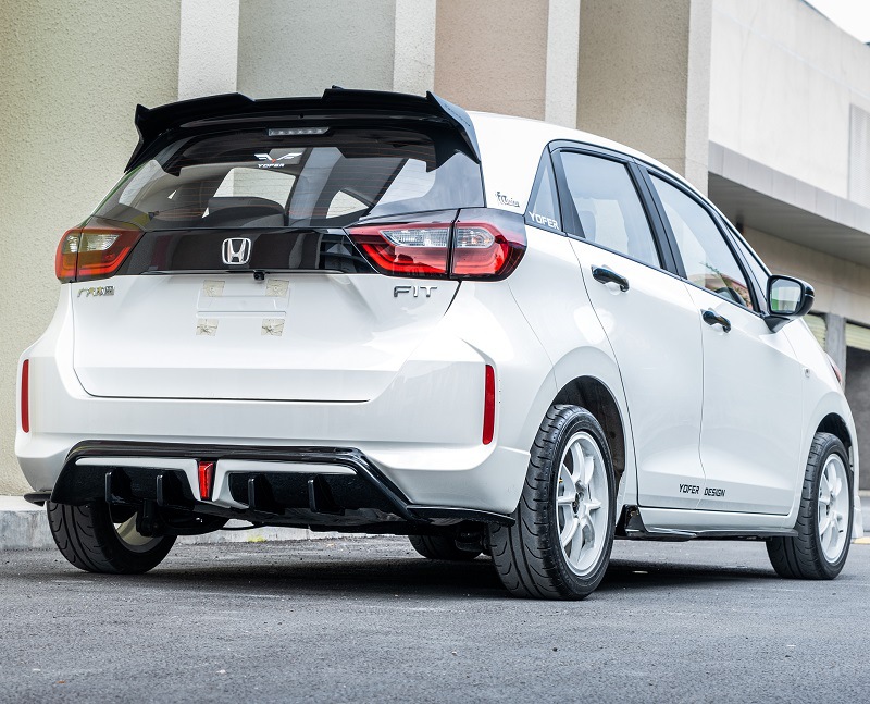 适用于本田4代2021新飞度gr9前铲前唇后唇侧裙改装外观小包围套件