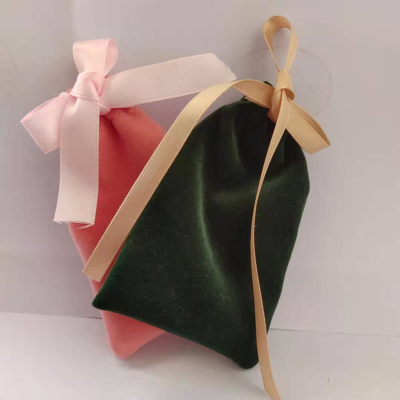 生产紫色绒布束口袋佛珠手串锦囊小布袋子定制文玩袋首饰绒布袋