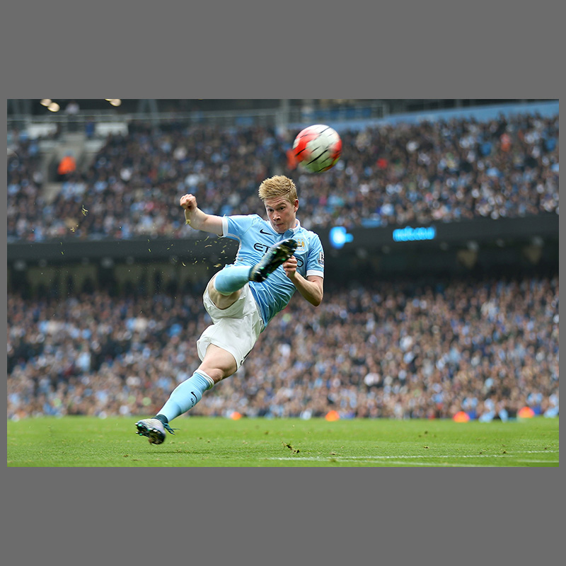 64n德布劳内海报曼城丁丁球星足球装饰画挂图梅西c罗墙贴壁纸 图片