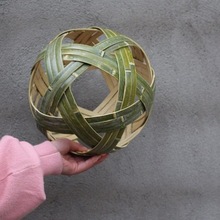 蹴鞠编织球古代藤球竹篾绣球道具装饰制作工艺品足球缅甸一件代发