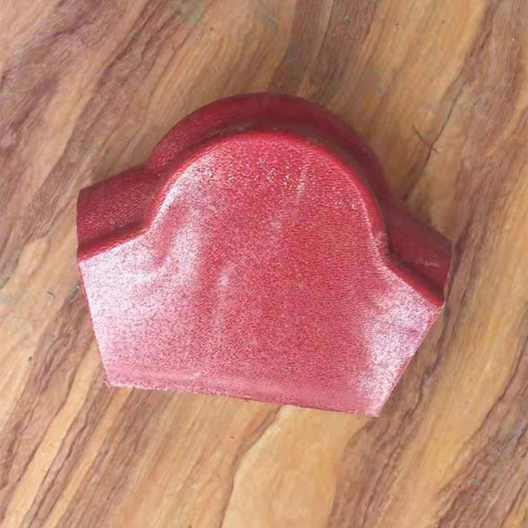 正脊瓦封头pvc塑料别墅公园仿古屋顶封堵头建筑材料asa树脂瓦配件