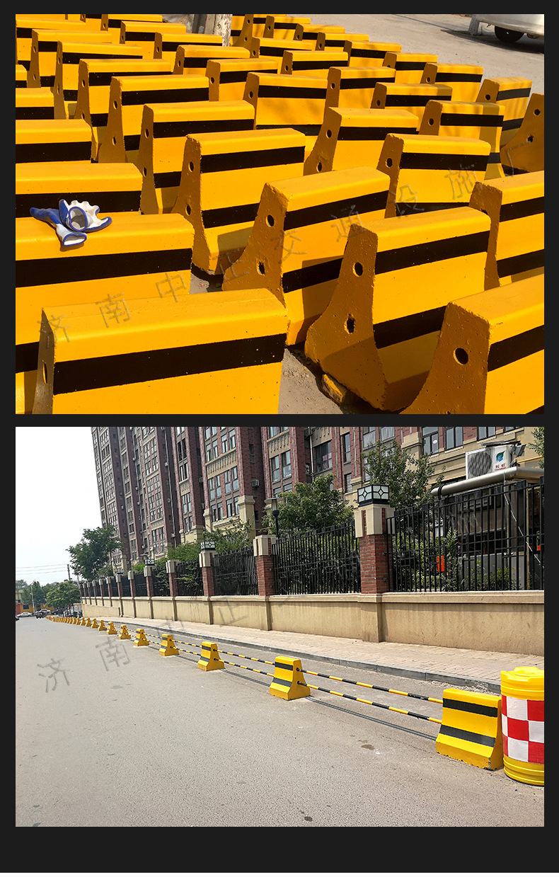 小区物业道路石墩子高速道路分流分隔警示路障路墩防撞水泥隔离墩