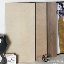 日式年轮木纹砖仿实木现代客厅简约卧室餐厅防滑地砖法式原木瓷砖