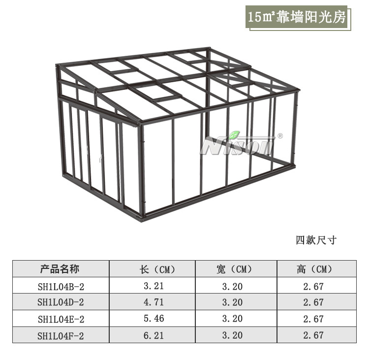 问:我可以定制不同尺寸的阳光房?