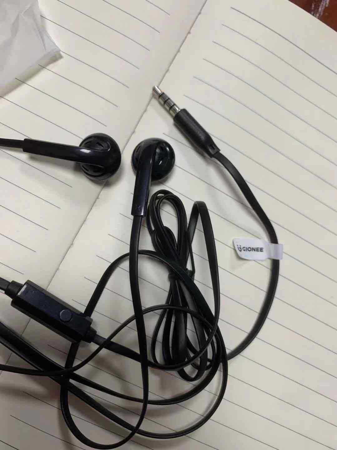 原装中性平耳式直插耳机 适用原装金立手机 带唛 库存控音耳机