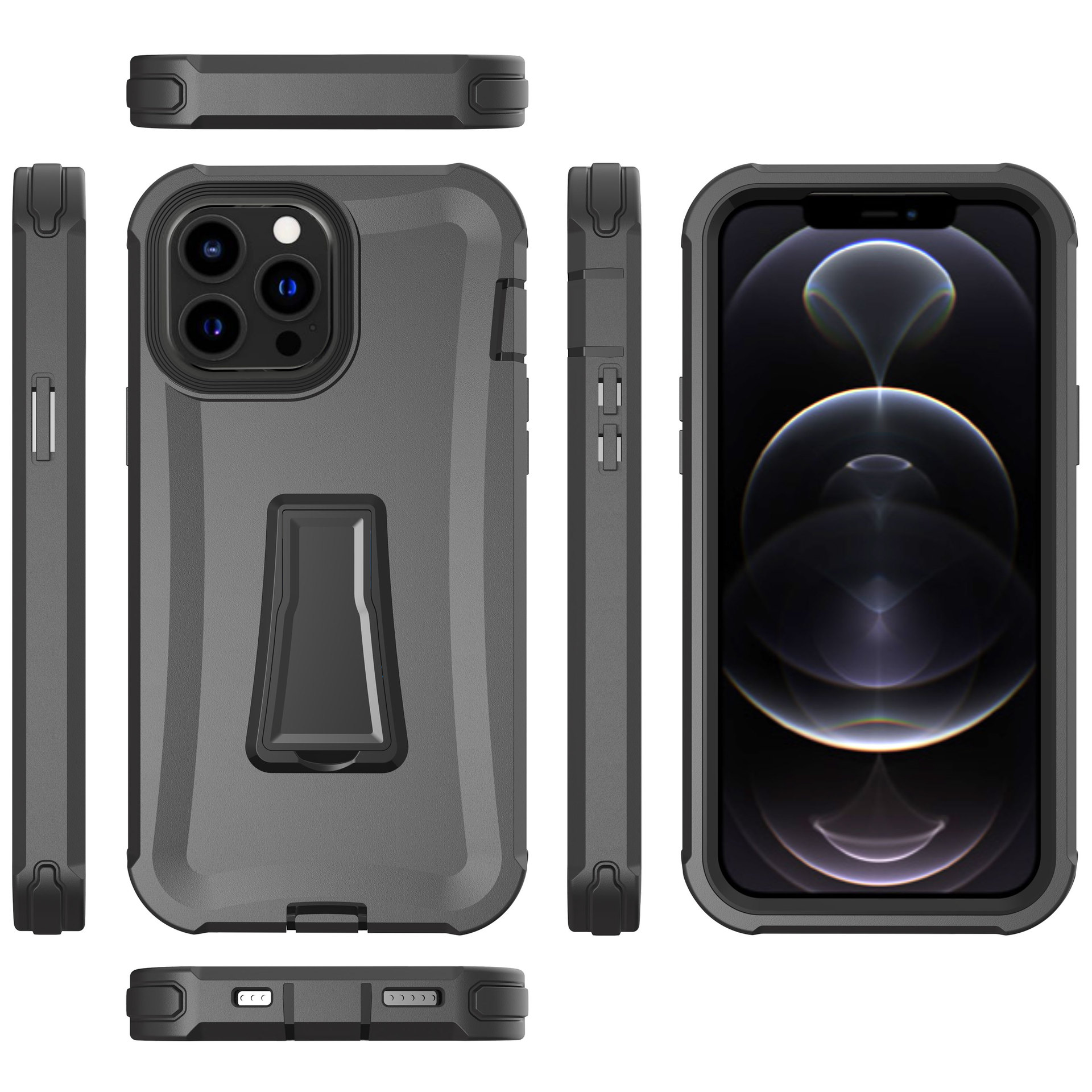 适用苹果iphone11支架滑套amg三防机器人手机壳全包防摔保护套