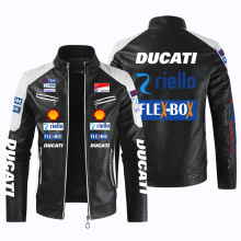 骑行服男摩托车F1赛车服男机车皮衣夹克长袖外套适用DUCATI车队