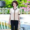 mom Summer wear suit 2022 new pattern Western style Noble middle age Woman Chiffon shirt Middle and old age Women's wear Two piece set mom Summer wear suit 2022 new pattern Western style Noble middle age Woman Chiffon shirt Middle and old age Women's wear Two piece set