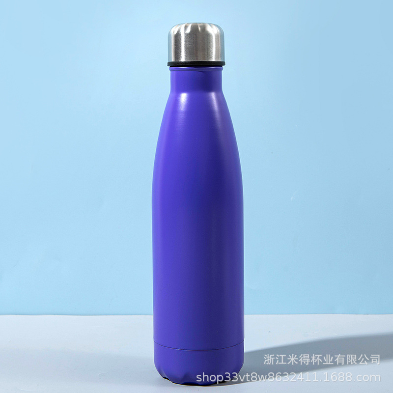 Cross-Border 304 Stainless Steel Coke Bottle Portable Outdoor Thermos Sports Kettle Creative Coke Bottle Small Mouth Bottle