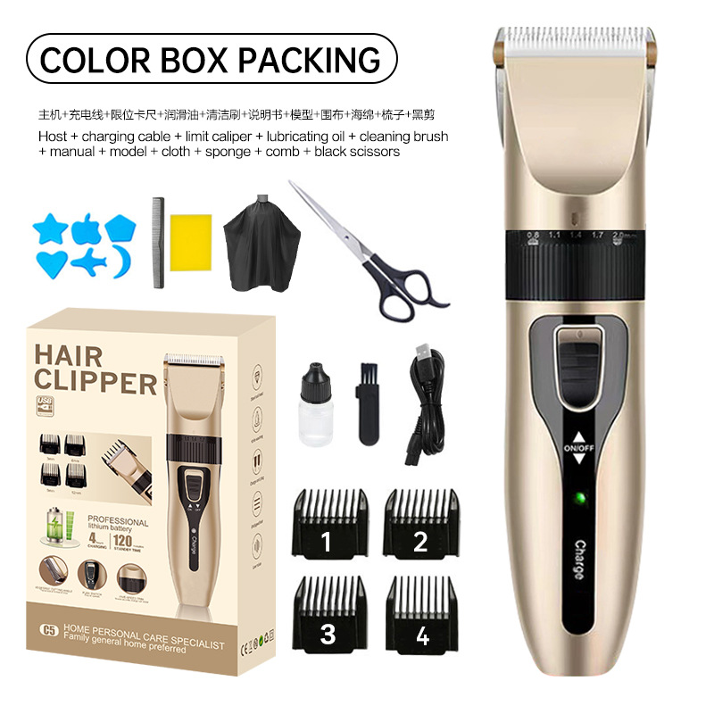 Professional Electric Hair Clipper Wholesale Shaving Head Hair Dressing Tool for Hair Salon Electrical Hair Cutter Engraving Oil Head Electric Clipper