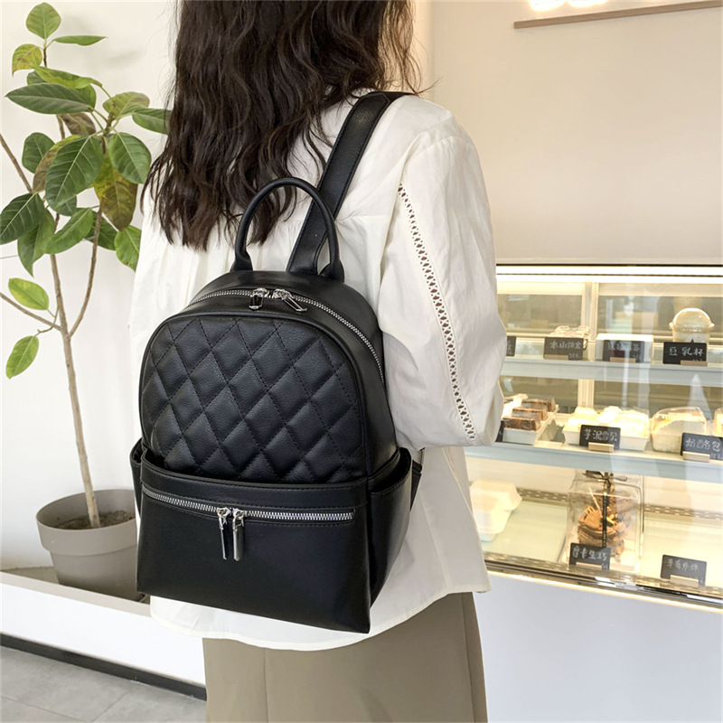 Women's Bag Special-Interest Design All-Match Backpack Women's High-Grade Messenger Bag Travel Bag 20233 New Korean Style Small Back