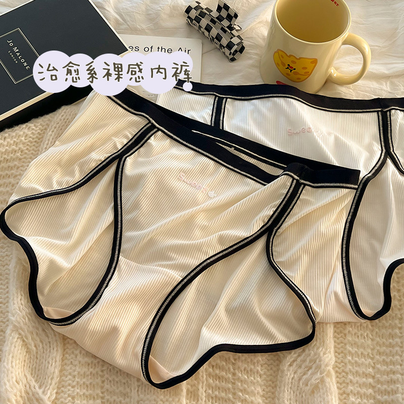 high waist large size ladies‘ underwear women‘s fat mm 100.00kg hip bag breathable belly extraction morandi color simple briefs