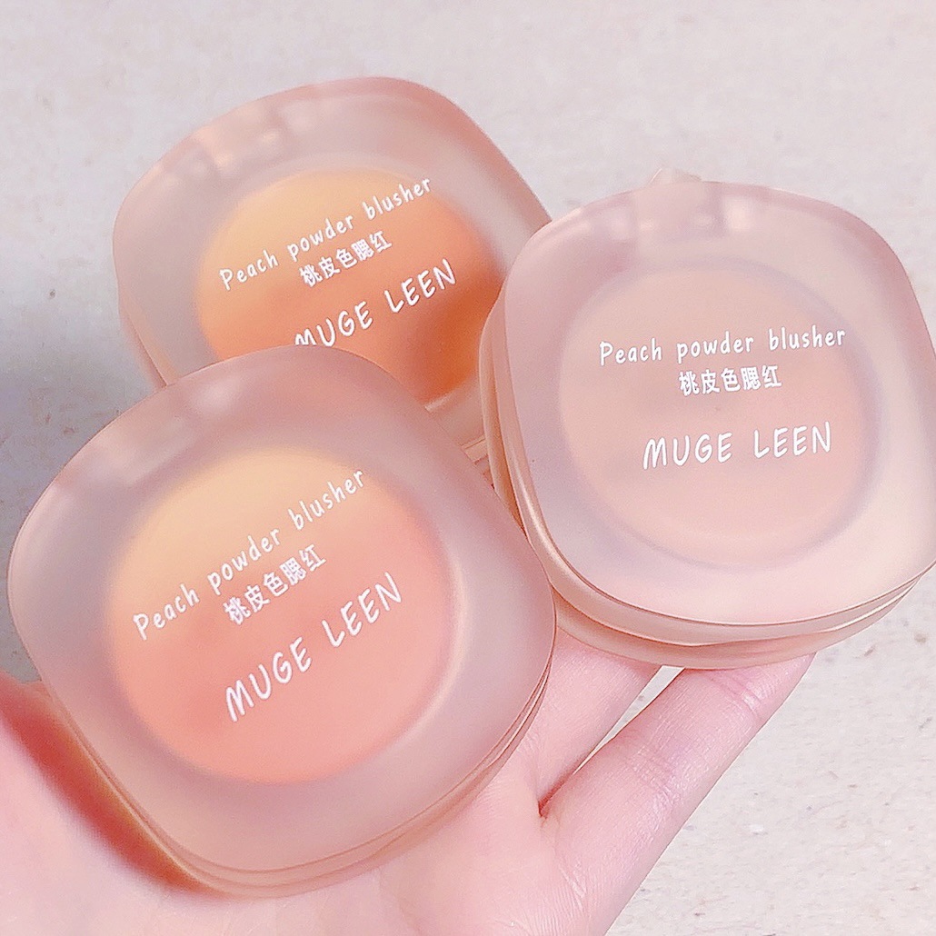 Luo Xiaomanping ~ Low Saturation Double Stitching Gradient Blush Peach Skin Color Repair Natural Matte Thin and Glittering Delicate and Natural
