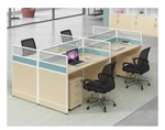 职员办公桌椅组合屏风卡座工作位办公家具员工电脑桌办公桌四人位