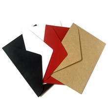 信封C6 7号 西式三角口欧式红色黑色透明纸 照片纸袋批发