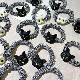 韩版可爱小猫咪头绳少女丸子头绳扎头发橡皮筋发圈头饰肠圈发饰女